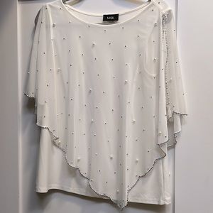 White top with Pearl beads and silver bullets